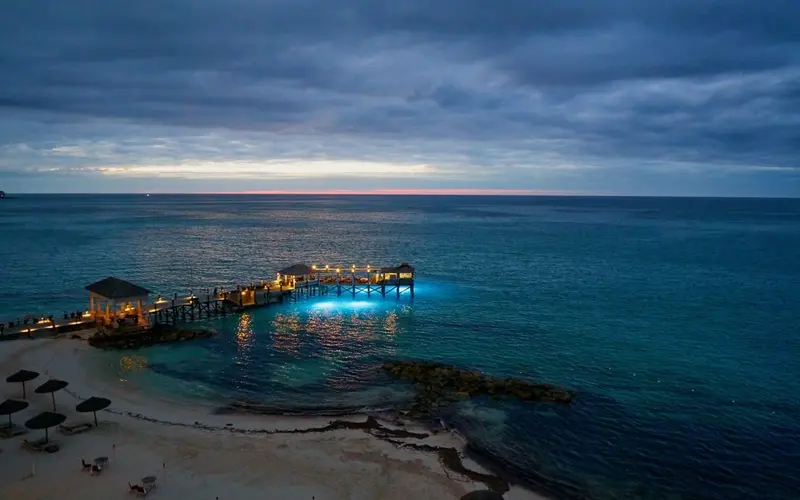 Bahamas white sand beach and turquoise waters