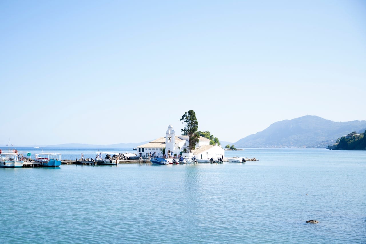 Corfu lush green island and Venetian architecture