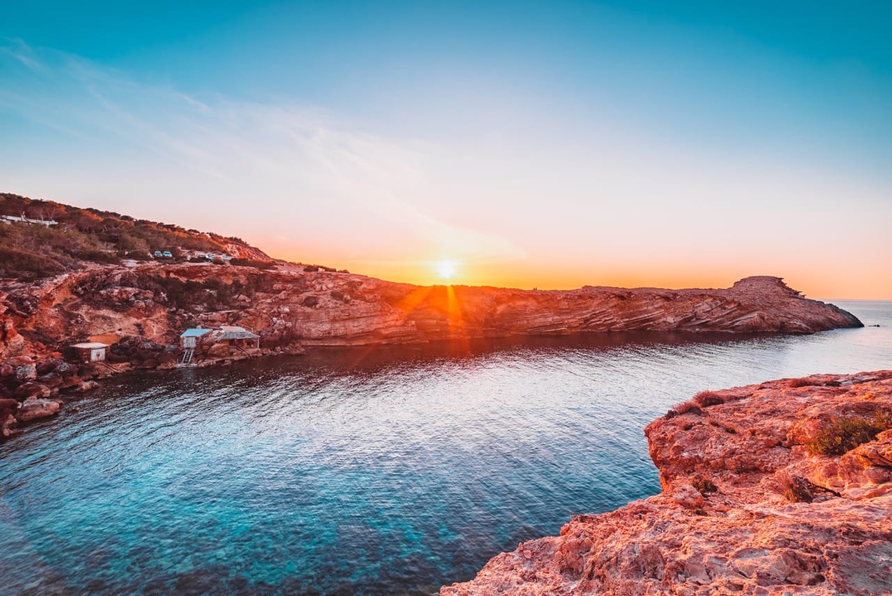 Ibiza crystal clear waters and coastline