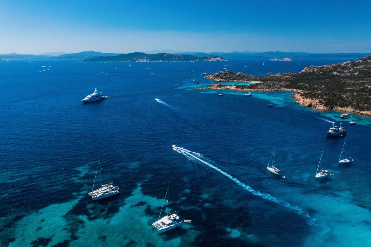 Sardinia coastline and crystal clear waters